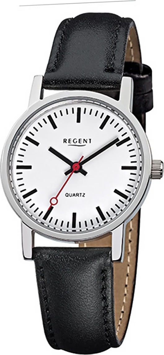 Regent Leather Ladies Watch F-824 Quartz Watch Strap Black D2URF824