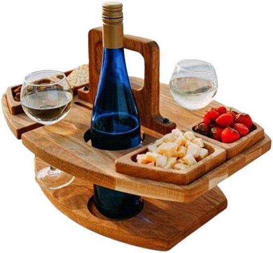OEM Holzcharcuteriebrett aus Luxusholz - Holz und Nuss Charcuteriebrett - erhöhtes Servierbrett - tragbare Holzkaasschale - Obstschüssel - integriertes Obst-Weinbrett mit Nuss-Wein 2026