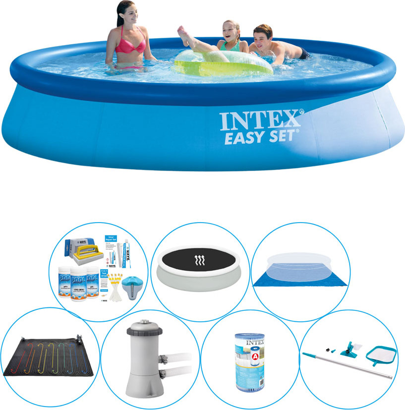 Bazénová súprava všetko v 1 - Intex Easy Set Round 396x84 cm
