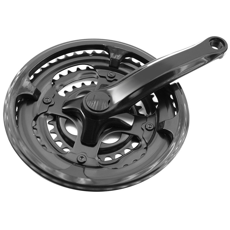 PROWHEEL Fahrrad Kurbelsatz. 3X7/3X8 - Kurbel 170mm 356