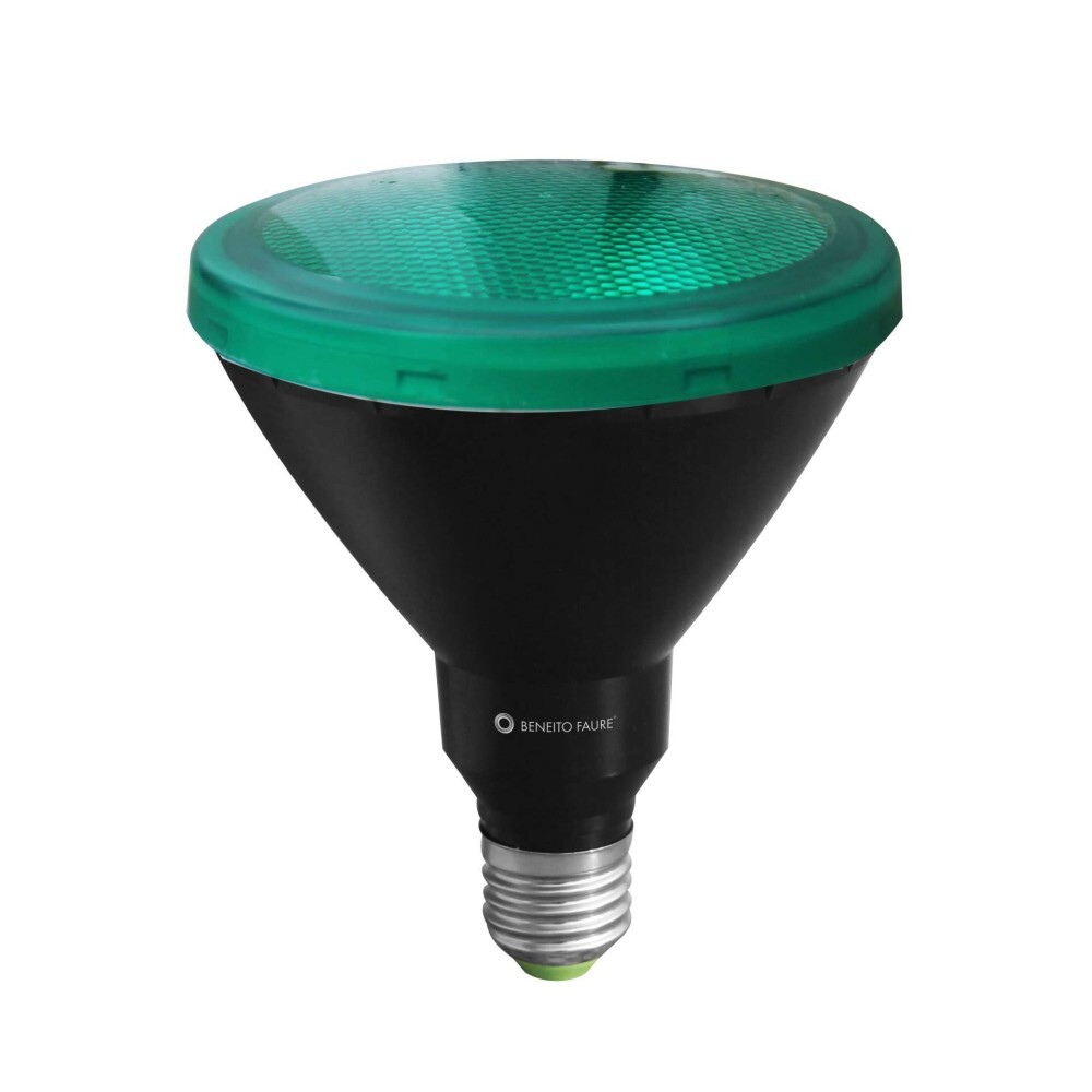Beneito & Faure PAR38 LED-Lampe 15W E27 Parabolreflektor Grün