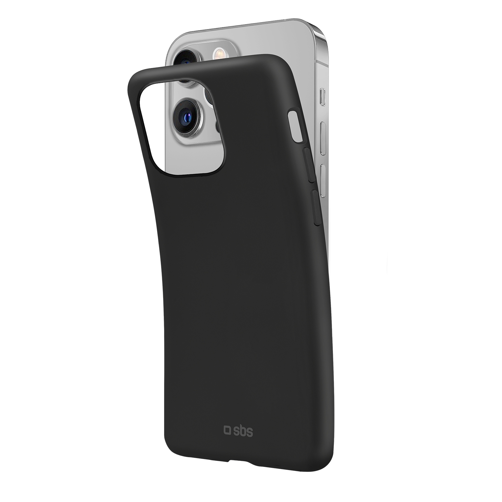 SBS Polo iPhone 13 Pro Case Flexibilný zadný kryt TPU - čierny