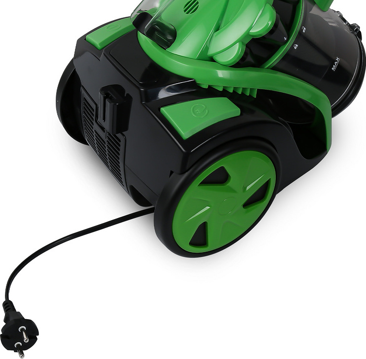 Bezvreckový vysávač Wolketon 900 W Tichý podlahový vysávač na tvrdé a kobercové podlahy, vysoko účinný HEPA filter, nízka spotreba energie 3,0 l