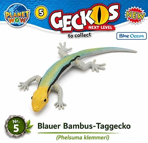 Blue Ocean Entertainment AG PLANET WOW Geckos Next Level – Blauer Bambus-Taggecko Nr. 5 177918