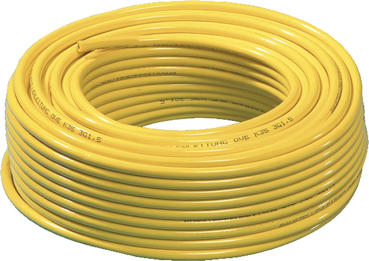 PCE PVC K35 Baustellenkabel (Baustellenleitung) 3 x 2,5mm² Kabellänge 25 m 13396