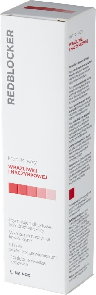 Redblocker, nočný krém pre citlivú pokožku, 50 ml