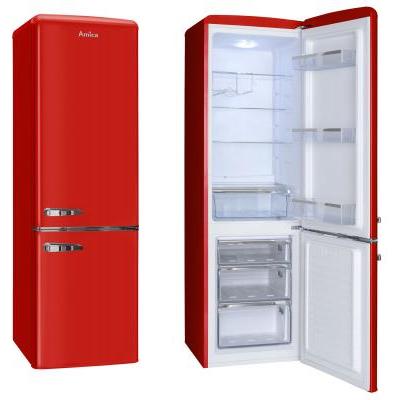 Amica KGCR 387100 R, 244 L, N-ST, 43 dB, 3 kg/24h, E, Červená