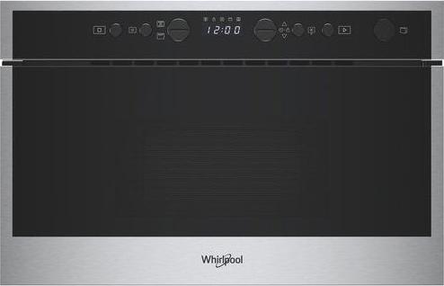 Mikrowelle WHIRLPOOL, Einbau, 750/700 W, Volumen 22 l, Grill, schwarz + Edelstahl 859991681890