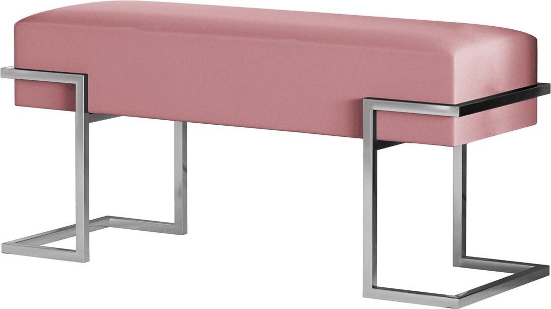 BETTSO Rosa CELY 100 Bank auf einem Chromgestell