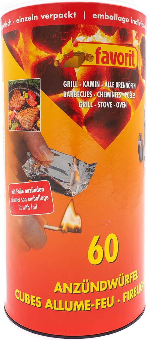 Favorit Zündwürfel FAVORIT 60 Stk in Dose 3985032