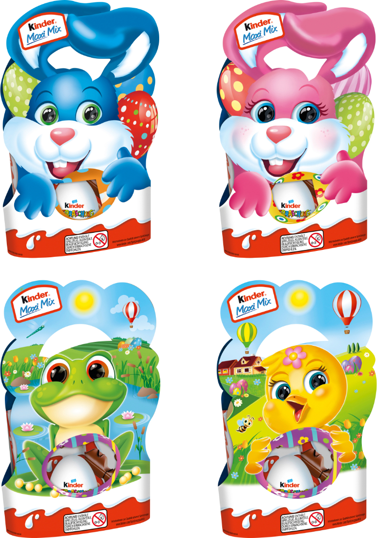 Ferrero kinder Maxi Mix für Ostern mit 5 verschiedene Leckereien 157g 846929