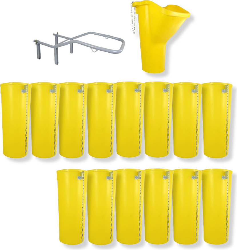 Profi Bauschuttrutsche Schuttrutsche Schuttrutschen Schuttrohr SET (16-tlg 15 m)