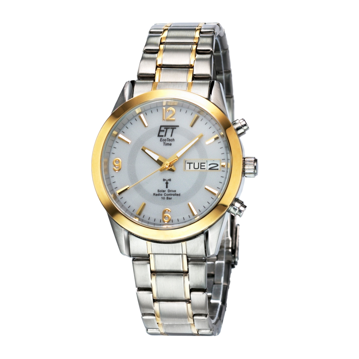 ETT Eco Tech Time ETT EGS-11253-12M Funk-Solaruhr für Herren Gobi Bicolor