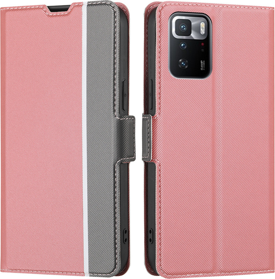 INF Rosa Handyhülle für Redmi Note 13 Pro+ 5G mit Kartensteckplatz und Ständer 361852