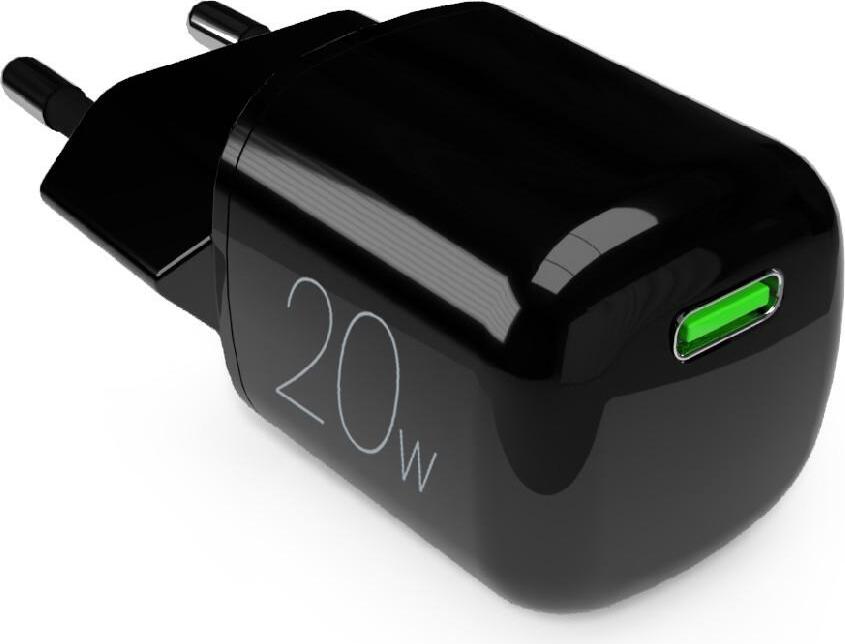 PURO PUFCMTCUSBC20WGBLK Nabíjačka pre mobilné zariadenia Smartphone, Tablety čierna AC bezdrôtové nabíjanie Rýchle nabíjanie vo vnútri