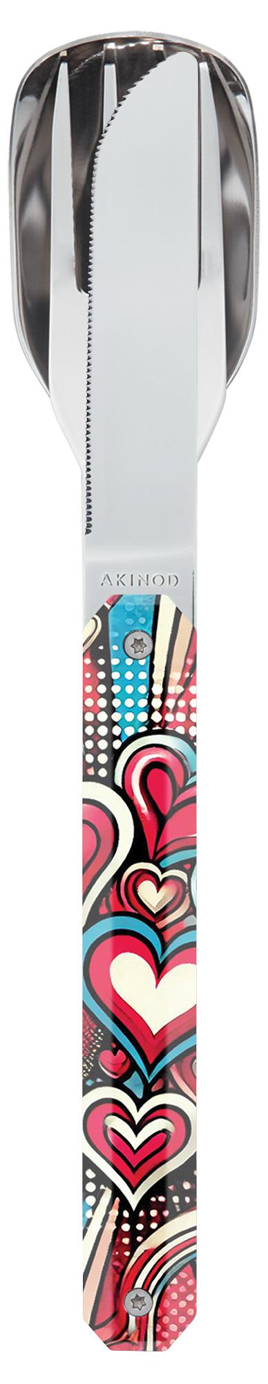 Akinod 12h34 Besteckset feststehend Liebe A01M00089