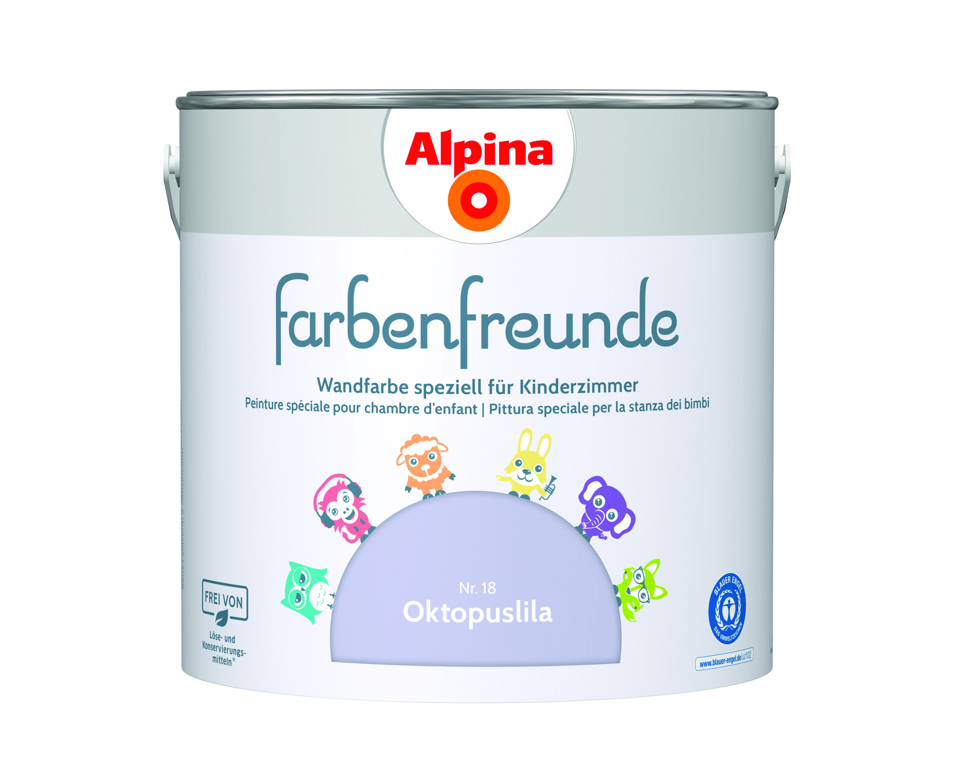Alpina Farbenfreunde Nr. 18 Oktopuslila 2,5 Liter matt 914049