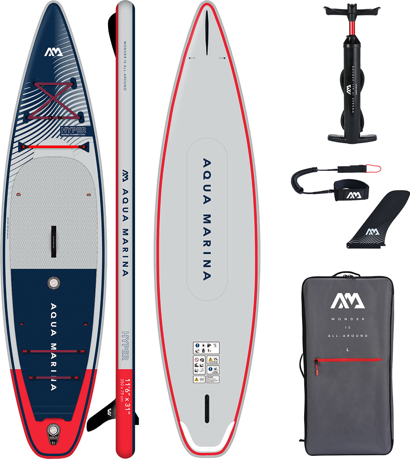 Aqua Marina Hyper Navy 11'6'' (350 cm) Paddleboard