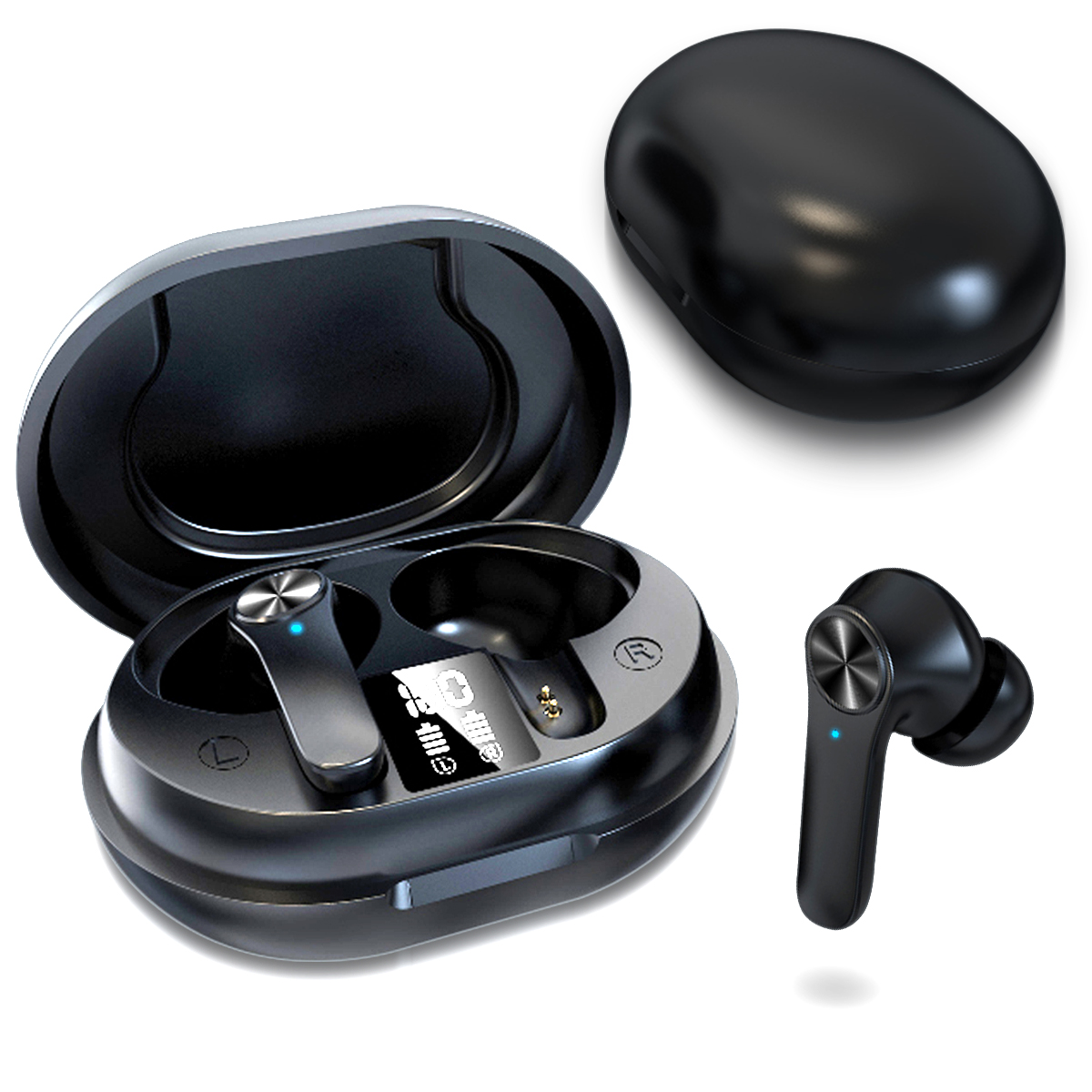 Mini Bluetooth Kopfhörer Einzel Kabellos Sport Stereo In-Ear Headset Ohrhörer DE 