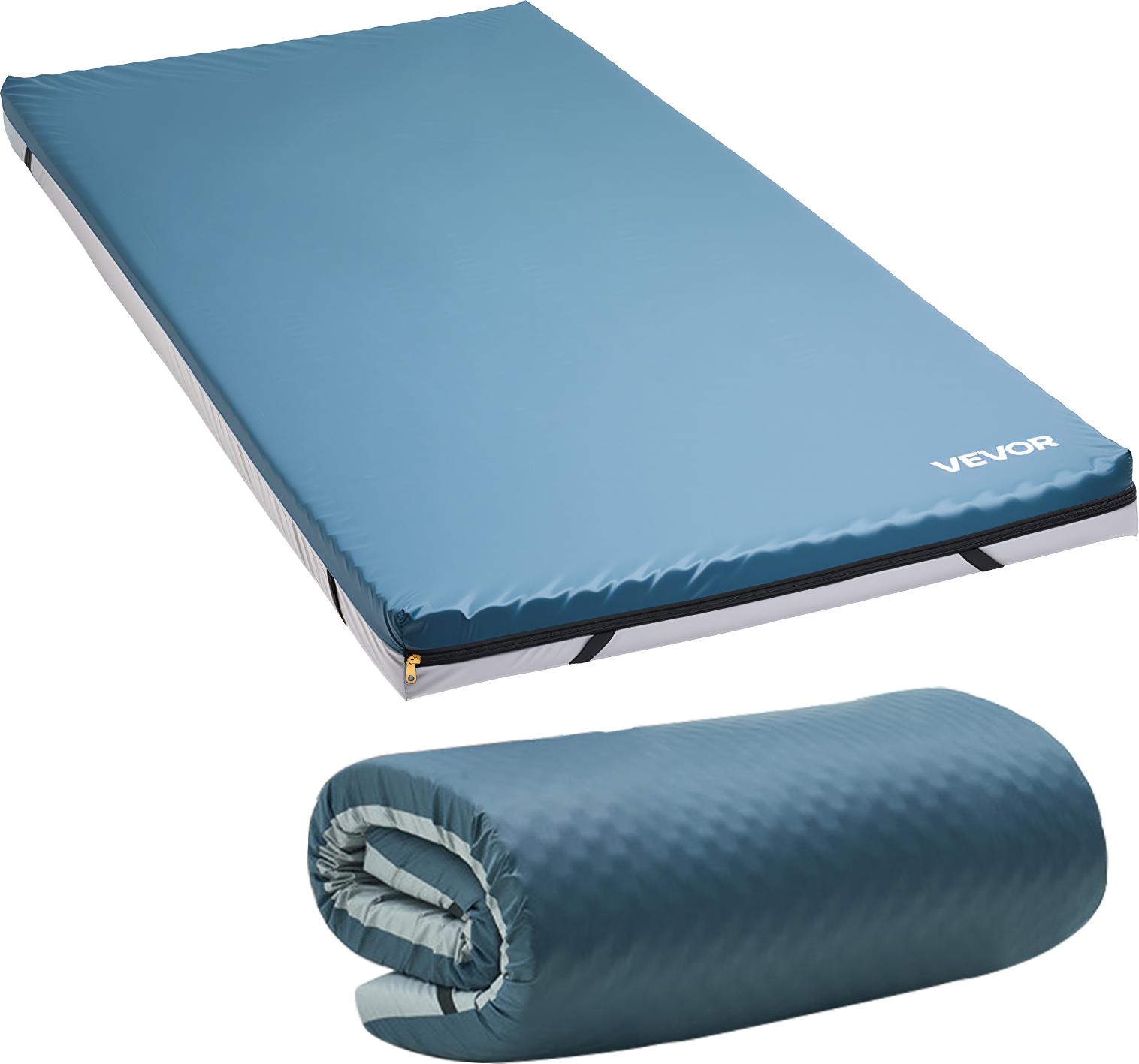 VEVOR Pflegematratze, 136 kg Tragkraft, medizinische Doppelschicht-Schaumstoffmatratze, wasserdicht, für die Behandlung von Dekubitus in Pflegeheimen & der häuslichen Pflege, 1930x864x89 mm