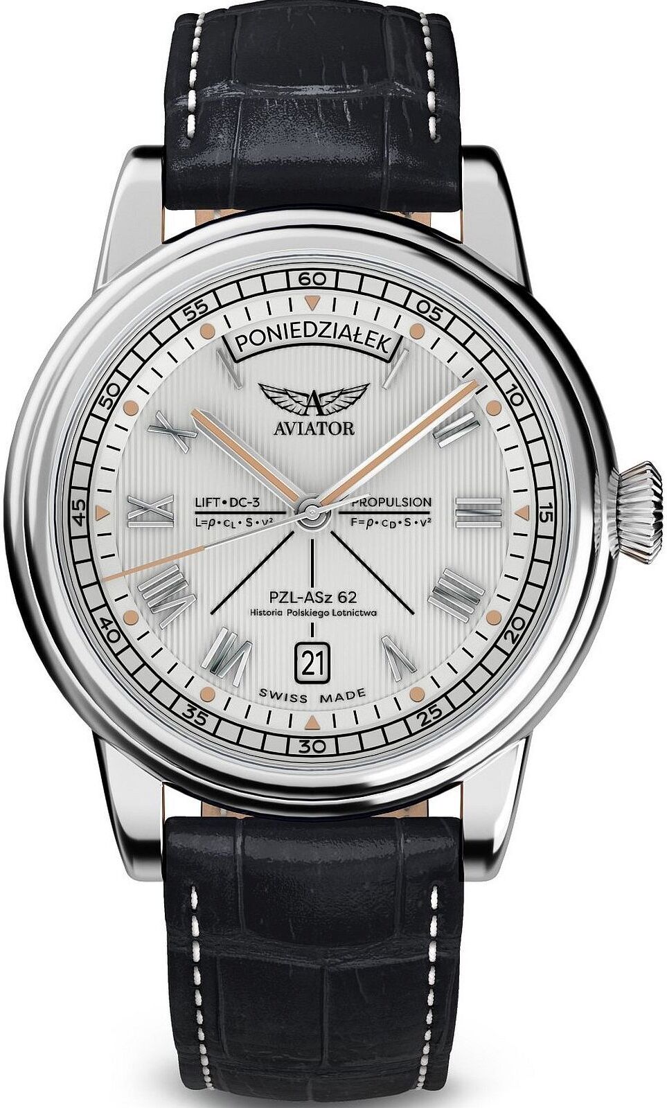 Pánske hodinky Aviator Douglas Day-Date Polish Limited Edition