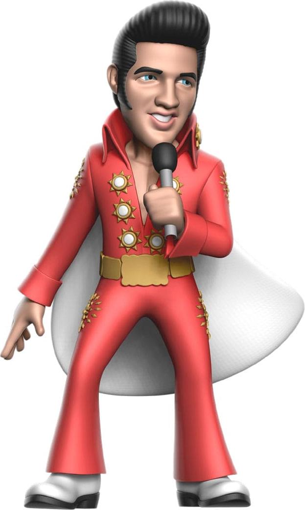MINIX Elvis Presley Figur in Rot – Sammlerstück 12 cm MNX18918