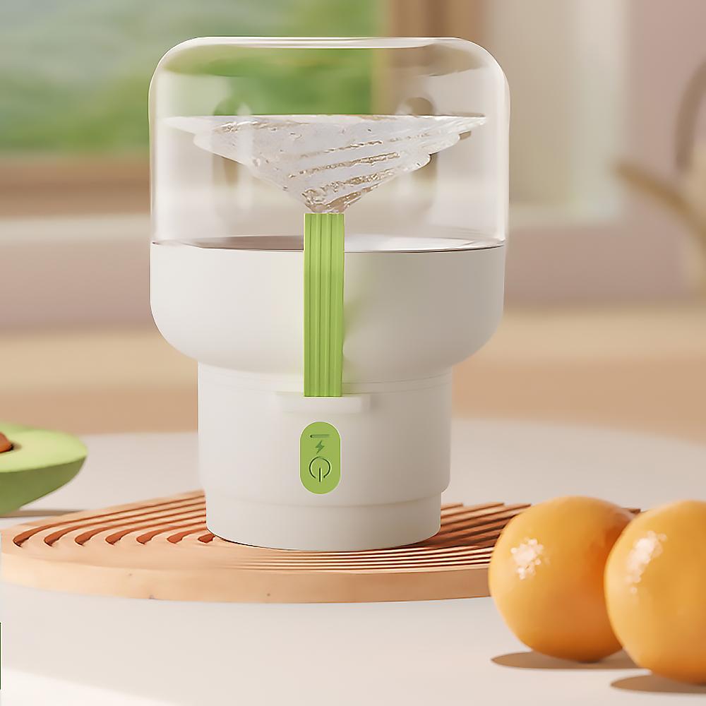 360Home Entsafter Tragbarer Entsafterbecher Elektrischer Entsafterbecher Eis-Crusher-Mixer Obst- und Gemüsesaftpresse 850ml Grün /DDNYG8/