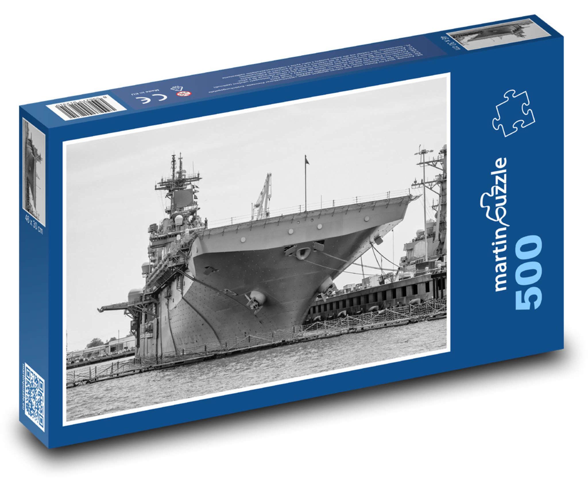 MCprint martinpuzzle - Puzzle 500 Teile - Frachtschiff im Hafen