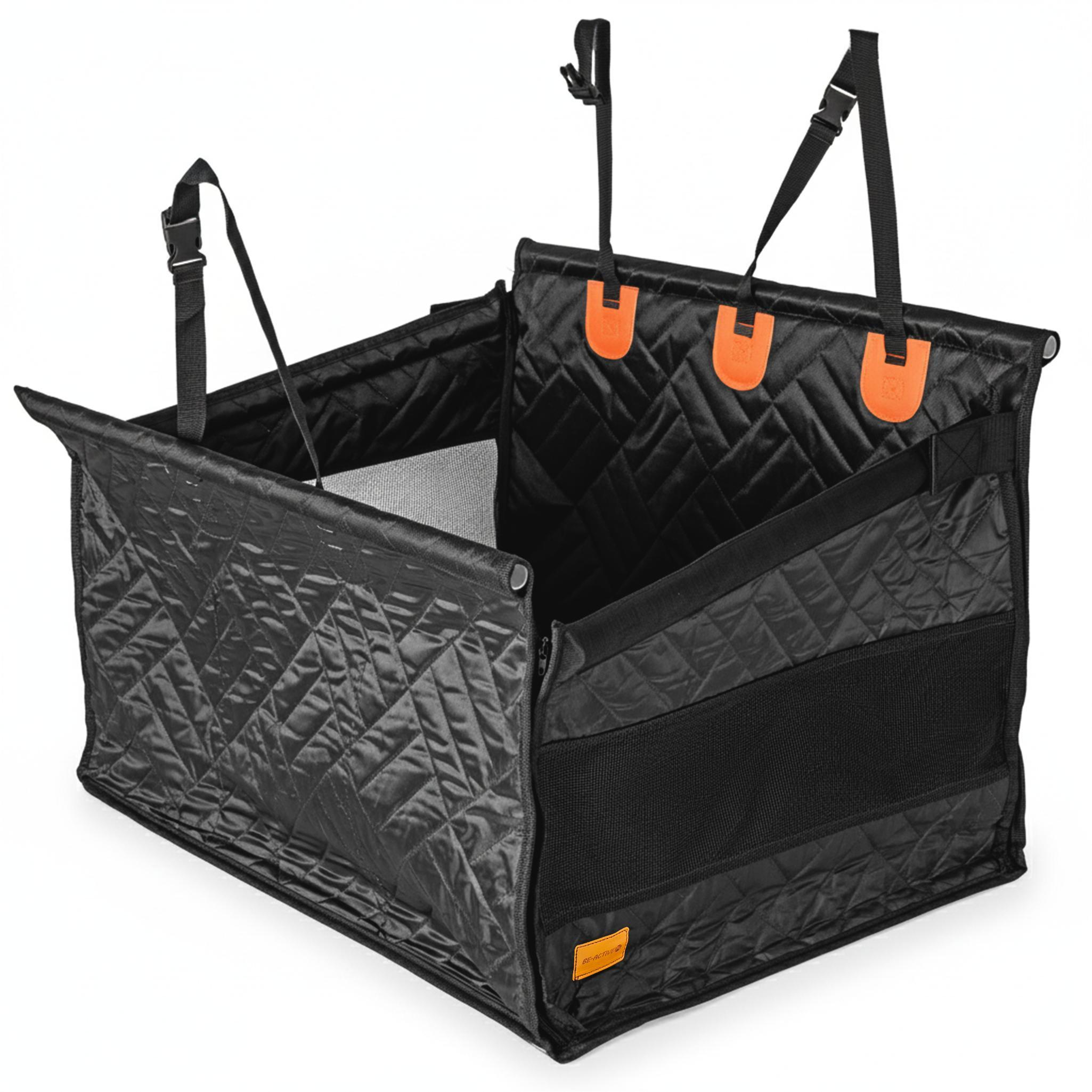 BE-ACTIVE.PL Hundetransportsitz Auto - Groß Gepolstertes Reisebett, Wasserdicht und Stabil