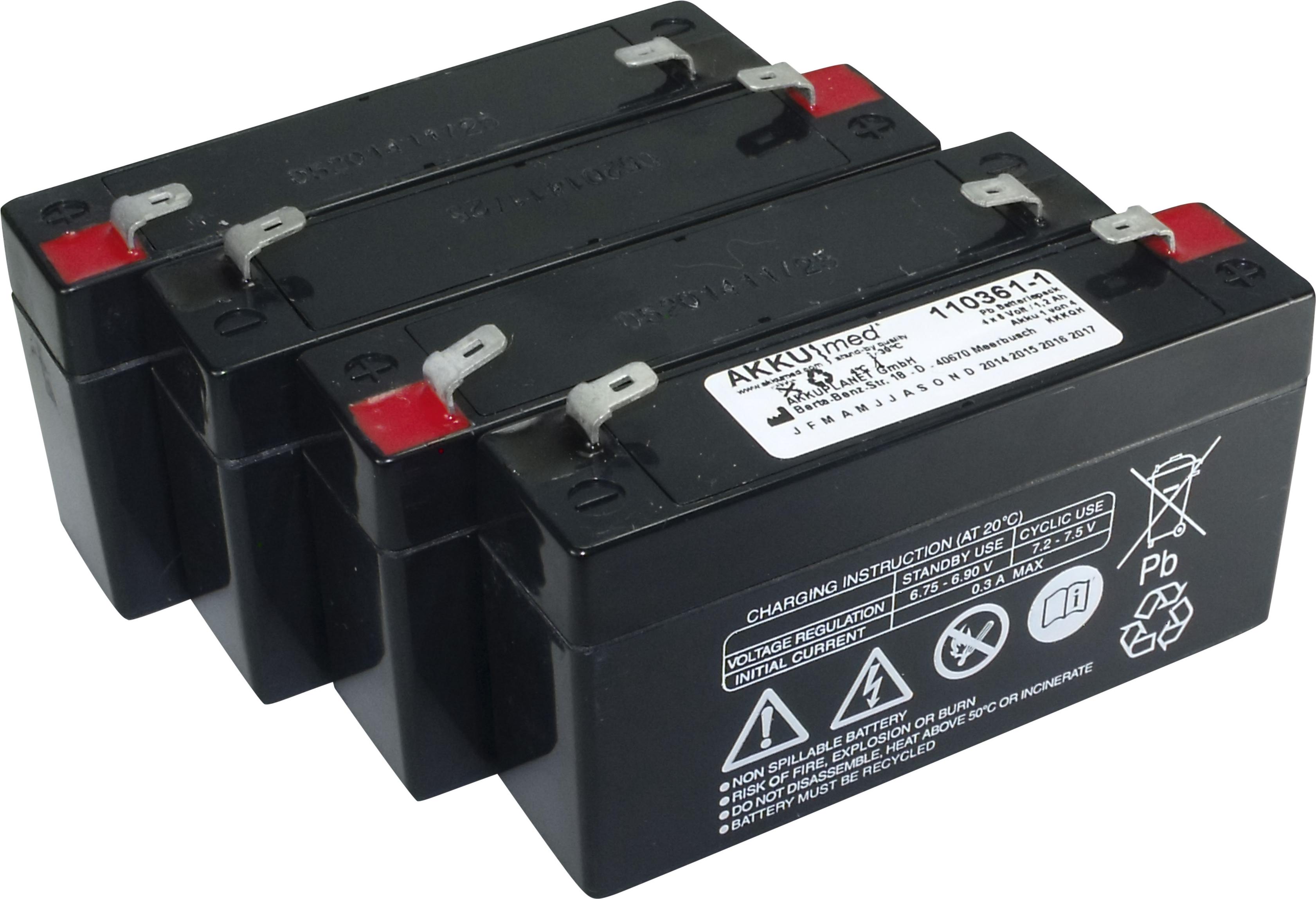 AccuCell Blei Akkueinsatz passend für Völker Patientenbett S960-2W 24 Volt 1,2 Ah AKKP-110361-1