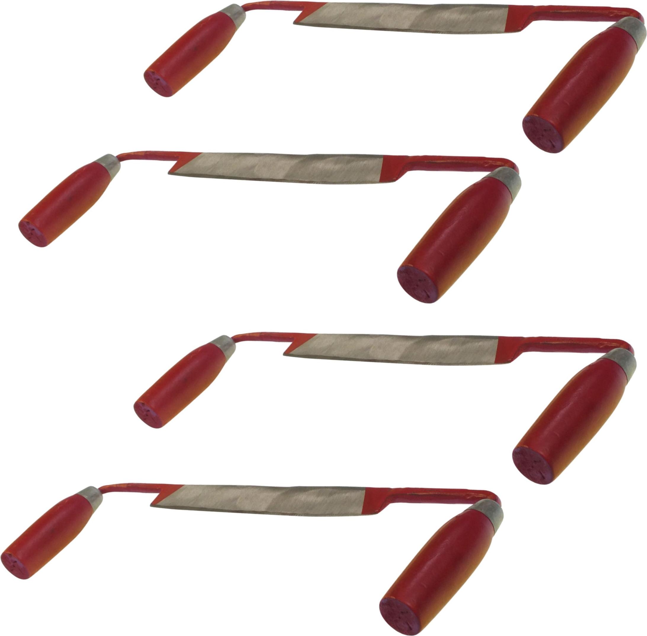 BauSupermarkt24 4 X Zugemesser gerade mit 240 mm Ziehmesser Zieheisen Entrinder 103-101-SET1006