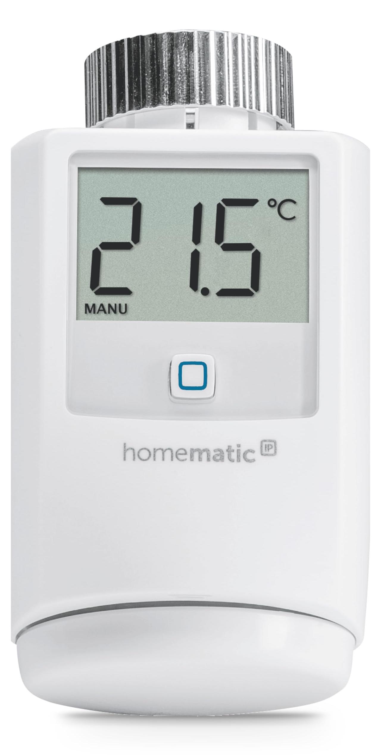 Homematic IP Smart Home Heizkörperthermostat, digitaler Thermostat Heizung, Heizungsthermostat, Steuerung per App, Alexa & Google Assistant 226591353