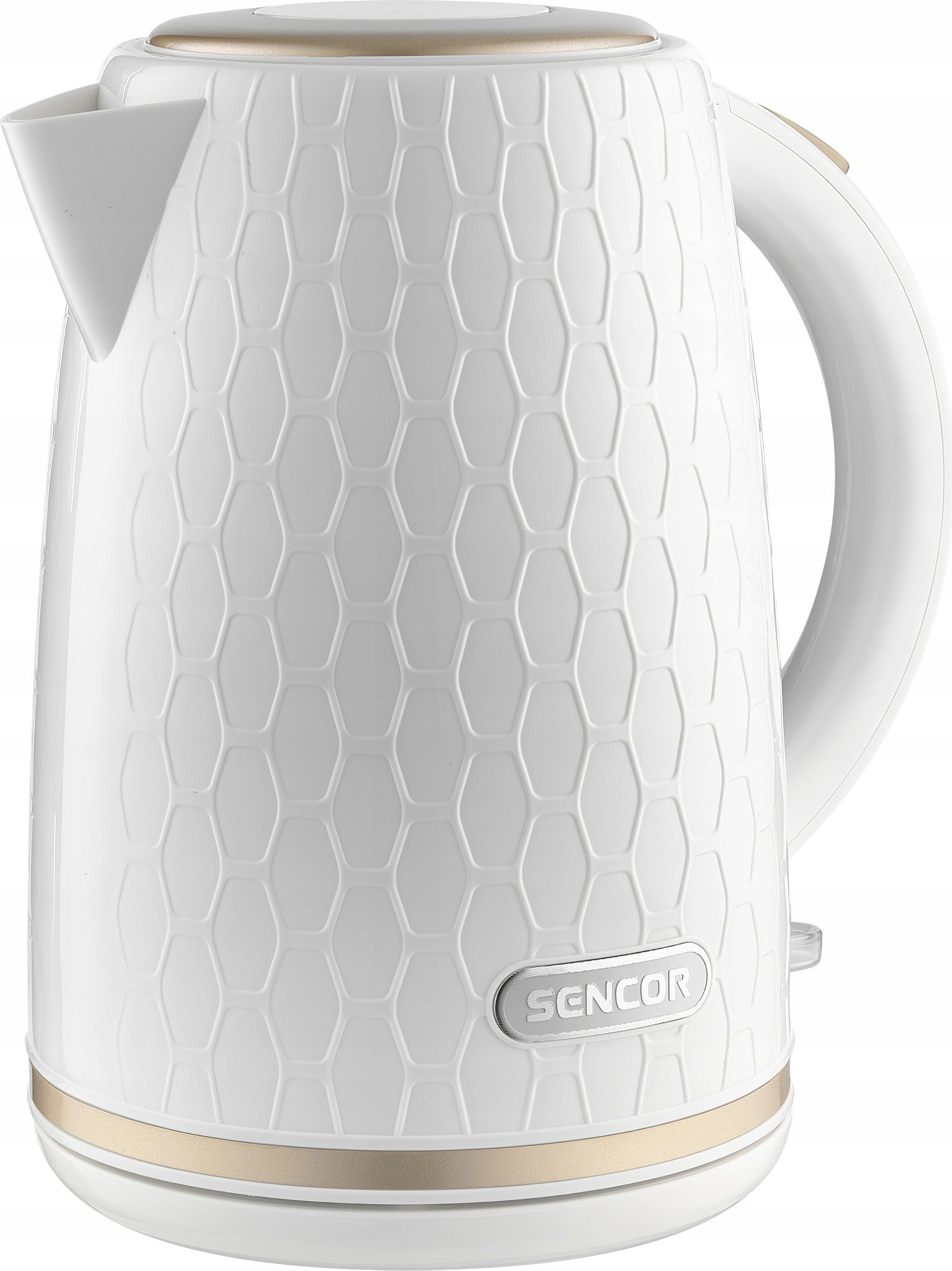 Sencor Elektrischer Wasserkocher 2200W 1.7L Mit Filter, 360° Basis Sicherheit SWK 7200WH