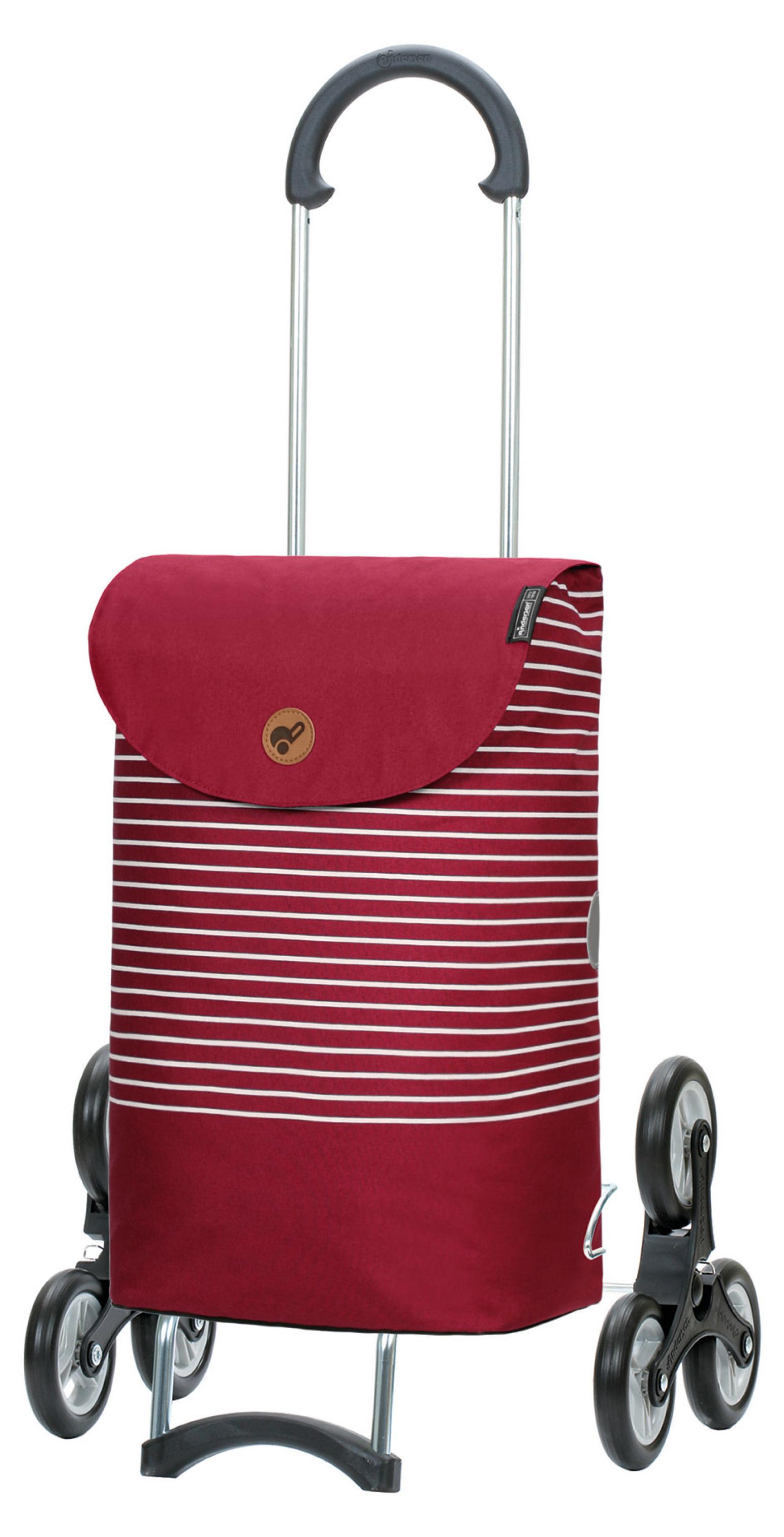ANDERSEN Einkaufstrolley Hedda Schwarz – Klappbar, Mit 51 L Tasche & Aluminium-Gestell