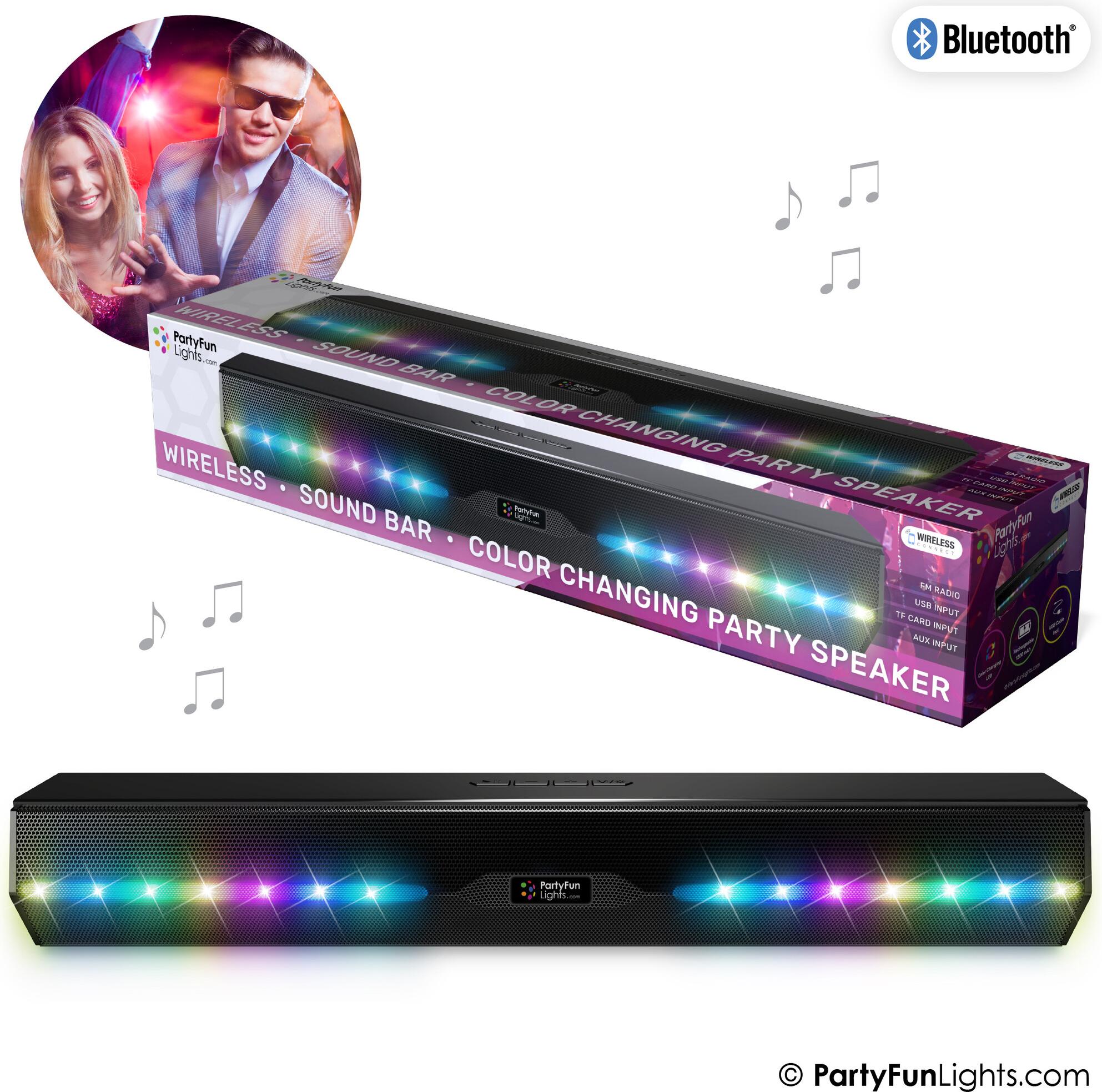 PartyFunLights Kabelloser Party-Lautsprecher mit Farbwechsel 86788