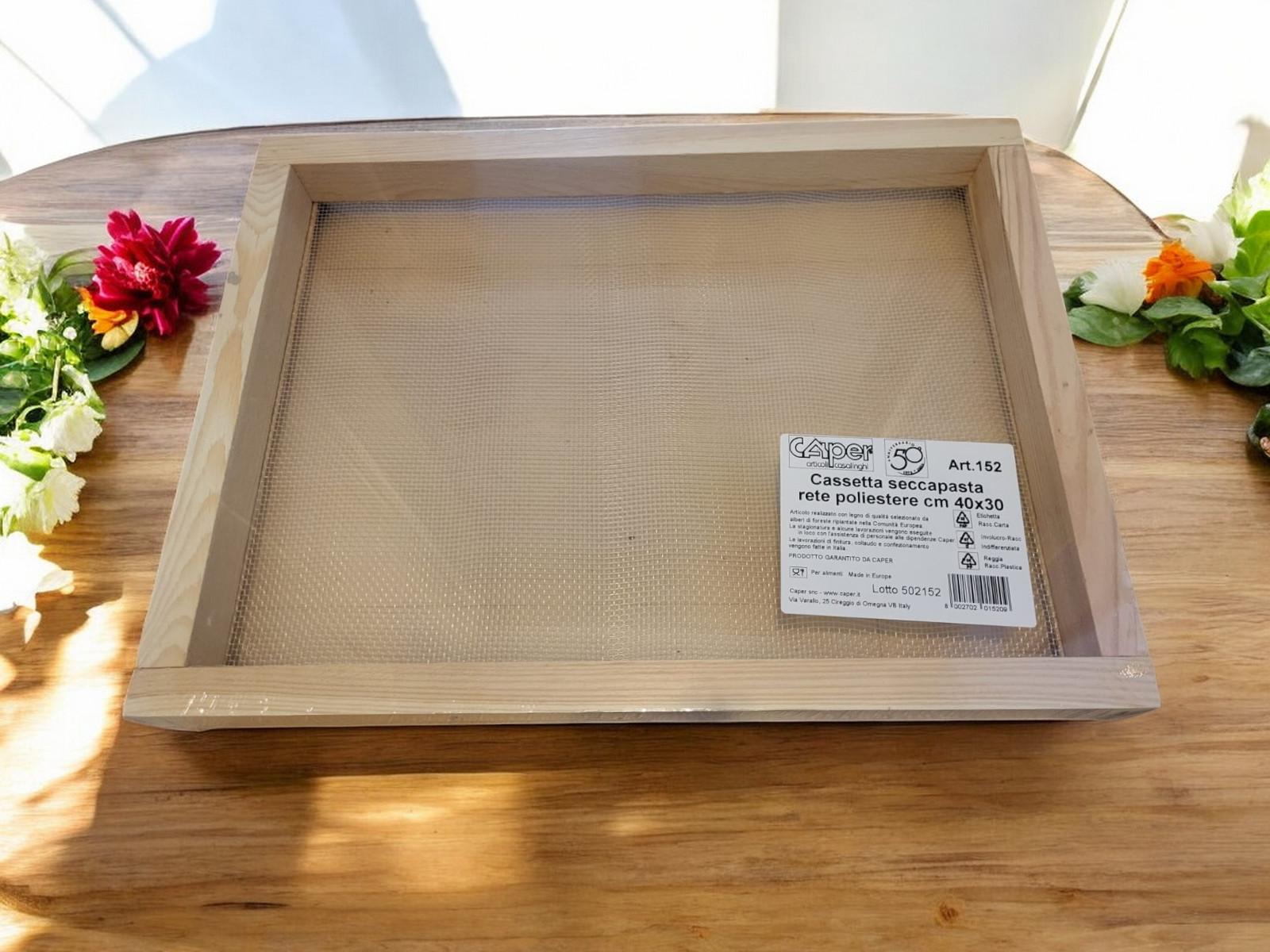 Caper s.n.c. Kompakte Trockenhorde / Nudeltrockner 40x30 - stapelbar 991166-520cap