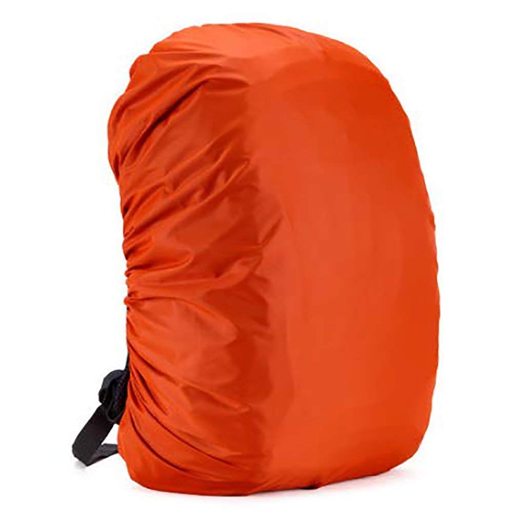 YZL Regenschutz für Rucksäcke | Wasser- und Windabweisend | Rucksackschutz Ranzen Regenschutz Regencape Rucksackcover Regenüberzug, 2er Pack für Schulranzen, Rucksack, 40-60L (Orange)