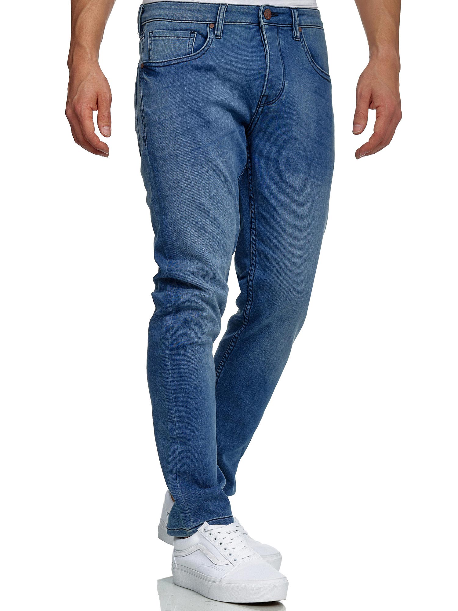 Tazzio Heren denim stretch jeans in destroyed look 16525 wit 38/36