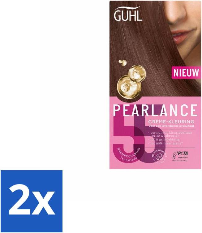 Guhl - Creme-Coloration - Nr. 55 Warmes Rotbraun Intensiv - Haarfärbemittel - Vorteilspack - 2 Stücke 872142