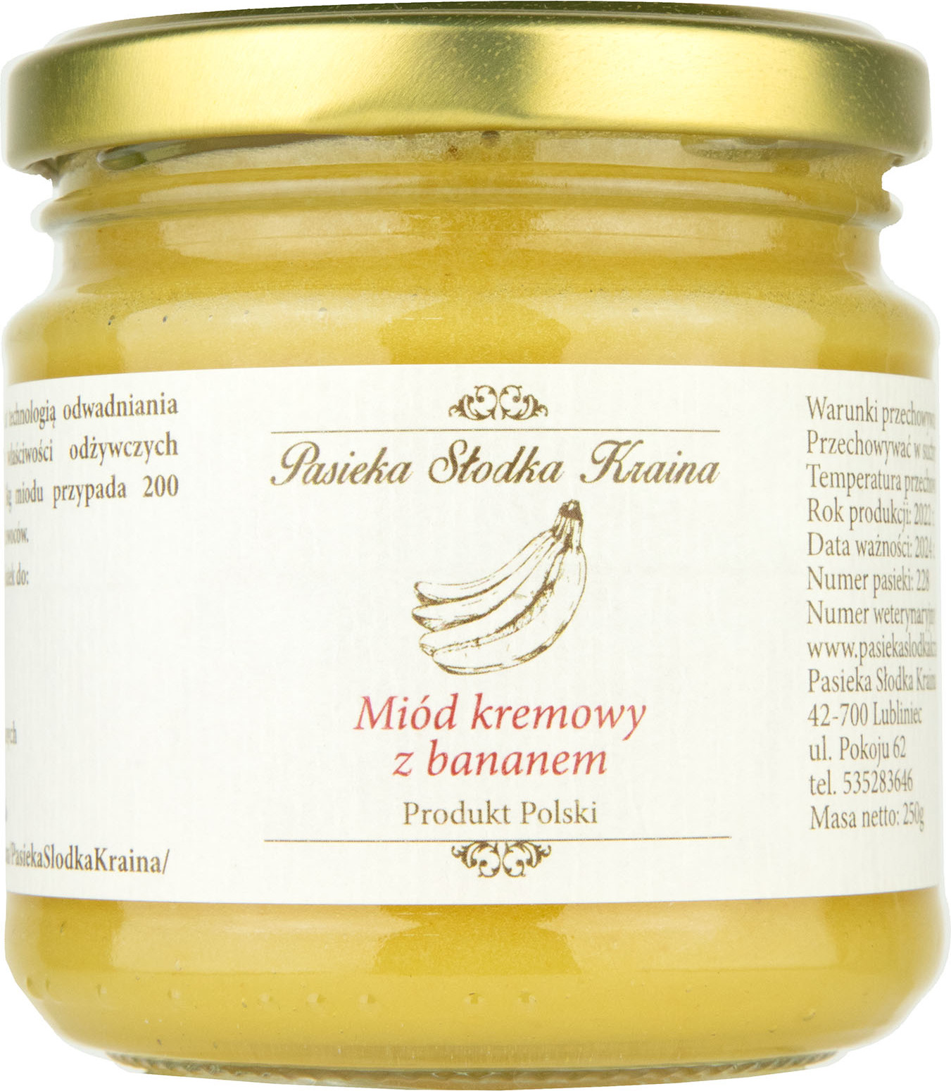 Reine Frische: 250g Sweet Land Apiary Roh & Rein Cremiger Blütenhonig mit Preiselbeeren
