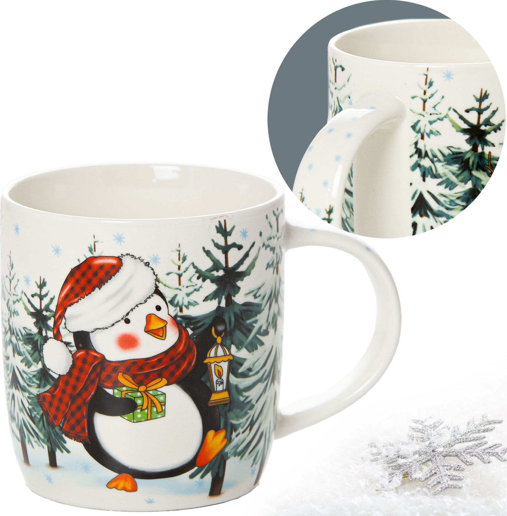 Weihnachtstassen 6er Set Mit Kinder-Motiven – Bunte Porzellantassen, 340 Ml, Spülmaschinenfest