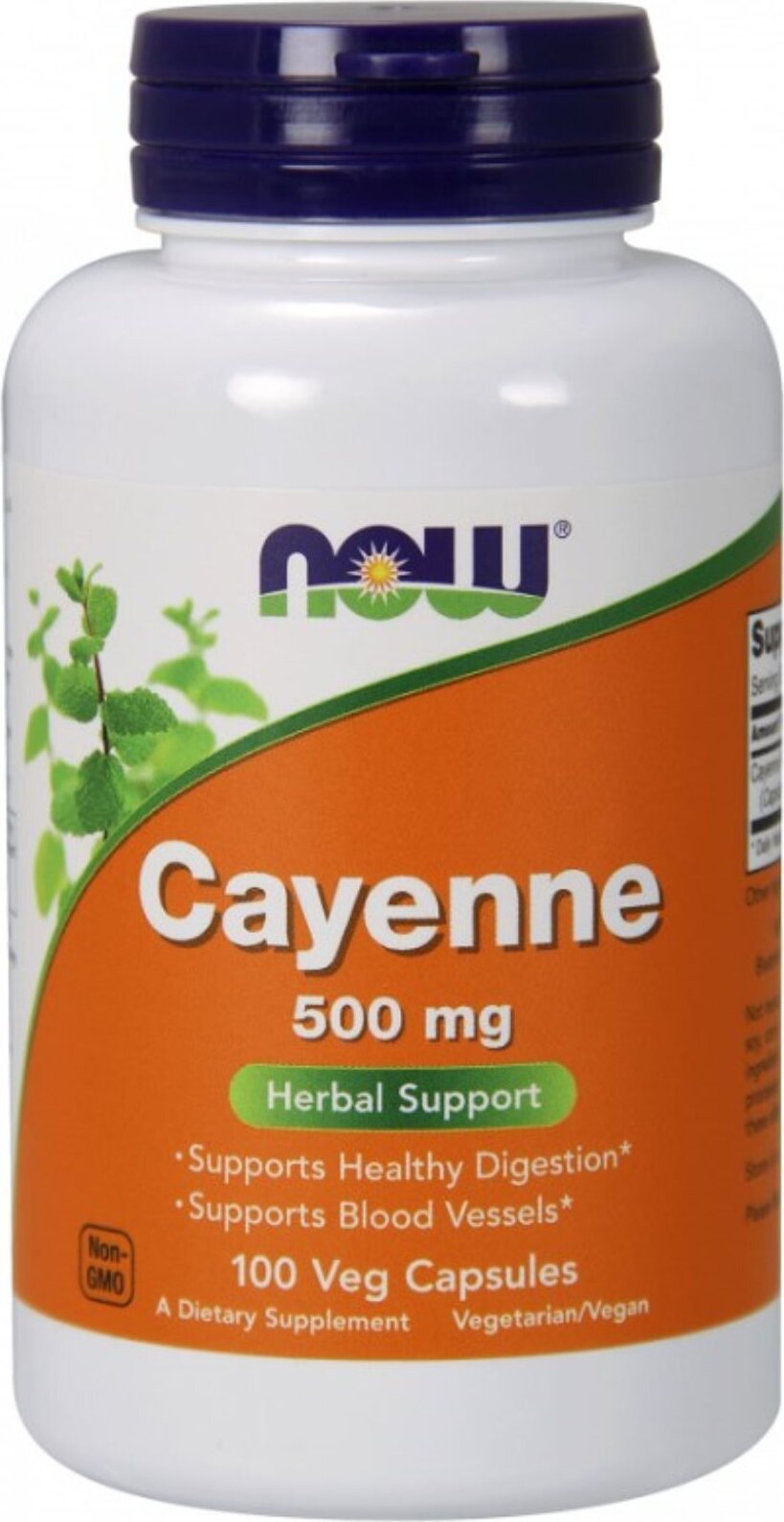 NOW Foods Cayenne Cayennepfeffer 500 mg (100 Kapseln) 4107