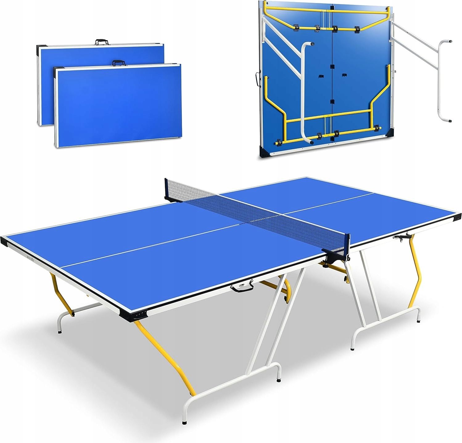 SereneLife Tischtennisplatte Tischtennisplatte Blau Netz