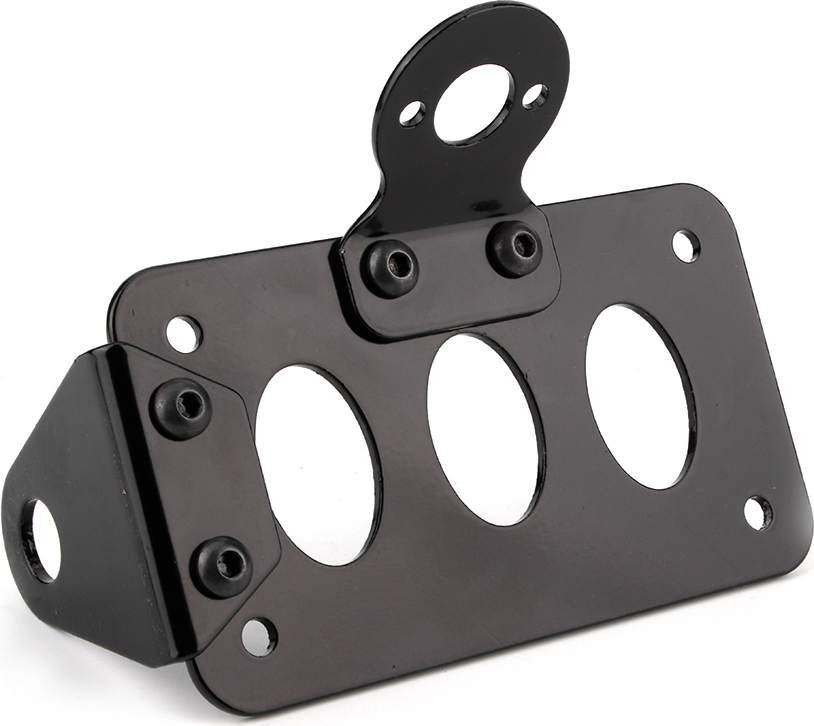 Cocosity Motorrad-Kennzeichenhalter,Motorrad-Kennzeichenhalter,Eisen-Kennzeichenhalter,Motorrad-Zubehör,Rücklicht-Halterung