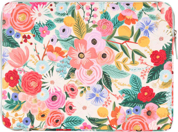 Rifle Paper Laptop Sleeve - obal na MacBook Pro 15" / Laptop 15,6" (Garden Party Blush)