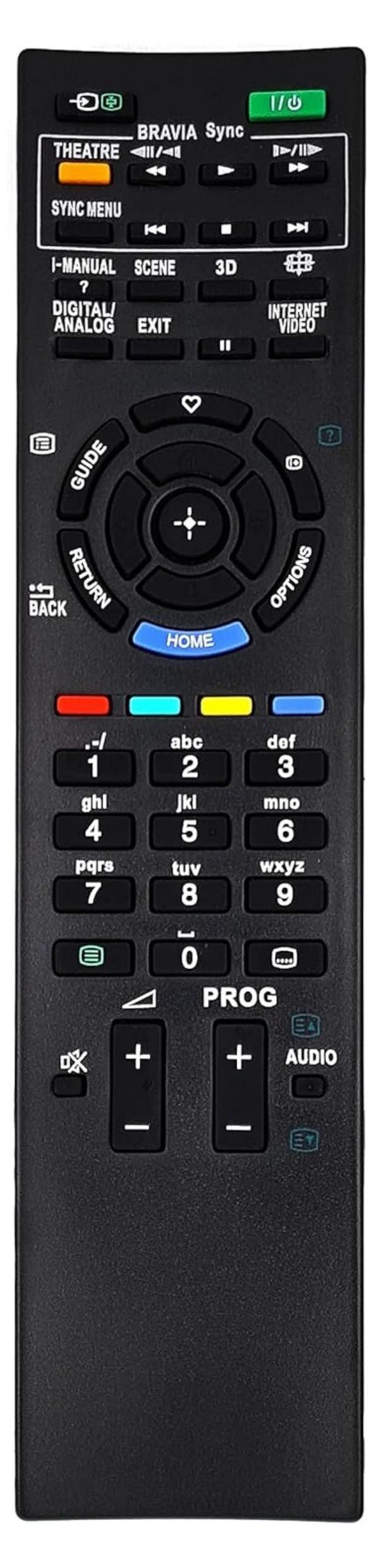 Alltro Ersatz Fernbedienung für SONY TV KDL-32EX600 | KDL-32EX603 | KDL-32EX605 | UCT-042