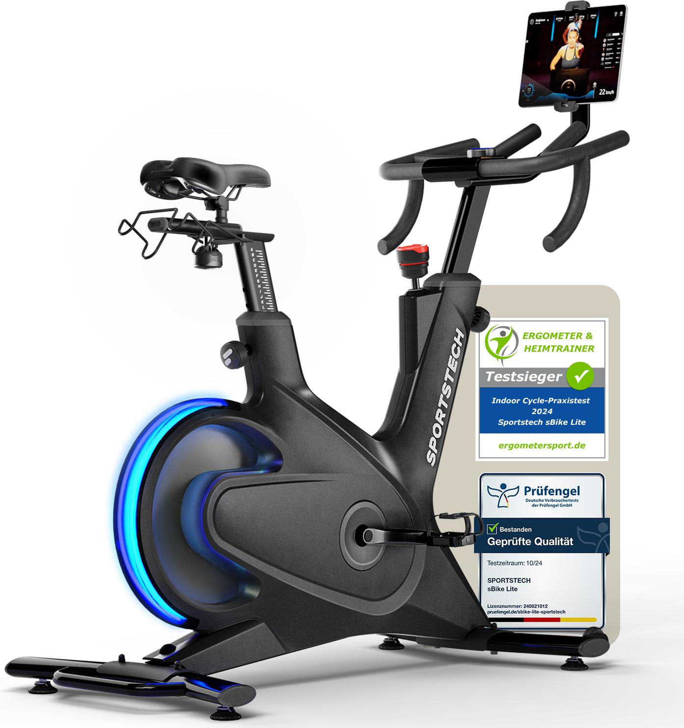 Sportstech Speedbike sBike Lite, LED-Funktion & App Support, Innovatives Speedbike