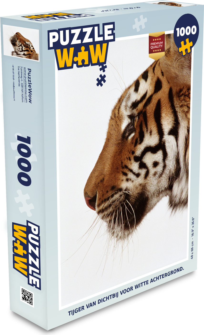 MuchoWow® Puzzle 1000 Teile Tiger - Wilde Tiere - Schnurrhaare - Spielzeug - Alt und Jung - Spiele - Puzzeln 136|17301854