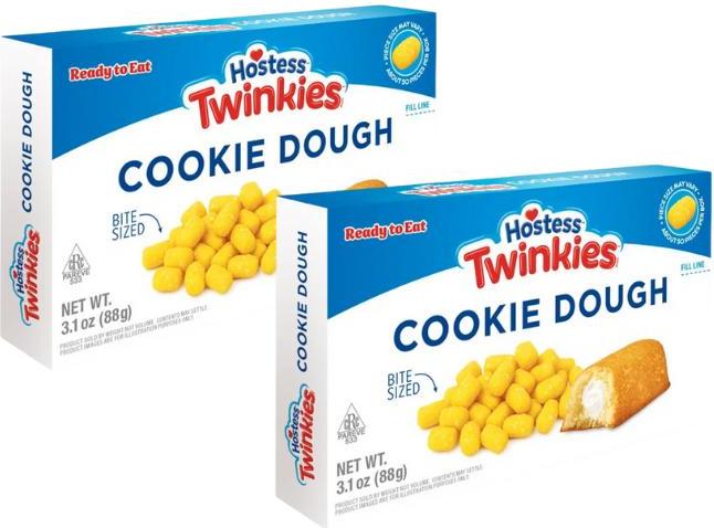 Hostess Brands, LLC 2× Hostess Twinkies Cookie Dough 2×88g – Amerikanischer Snackklassiker+Heartforcards Versandschutz 54-WHED-6V33