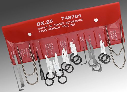 Facom Spezialwerkzeuge fuer Autoradios, 20tlg Facom-DX.25